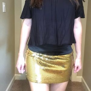 Sequined party skirt